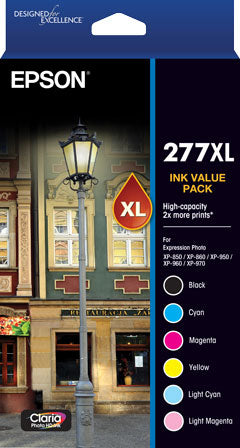 Epson 277XL - High Capacity Claria Photo HD - Ink Cartridge Value Pack