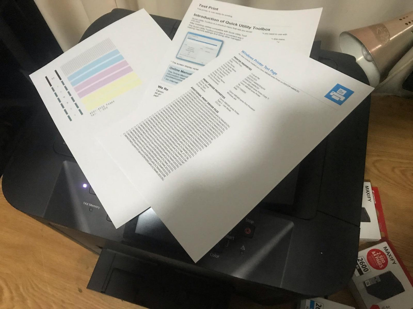 Canon MB5460 Demo machine with brand new extra one set of genuine inks