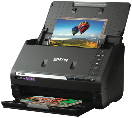 EPSON FastFoto FF-680W Scanner Wireless High-speed Photo Scanning System