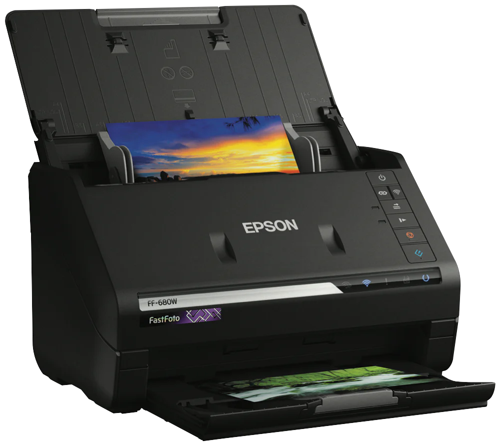 EPSON FastFoto FF-680W Scanner Wireless High-speed Photo Scanning System