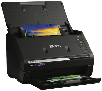 EPSON FastFoto FF-680W Scanner Wireless High-speed Photo Scanning System