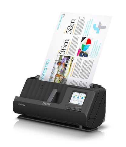 Epson WorkForce ES-C380W Wi-Fi Portable A4 Sheet-fed Document Scanner