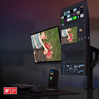 LG 27'' 27QP88DBS QHD IPS Ergo Dual Monitor - 2560x1440 (16:9) / 5ms / 75Hz / VESA