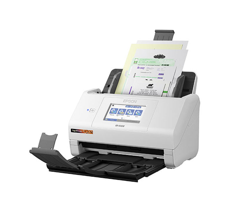 EPSON RapidReceipt™ RR-600W Wireless Duplex Touchscreen Desktop Receipt and Color Document Scanner