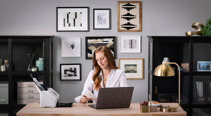 EPSON RapidReceipt™ RR-600W Wireless Duplex Touchscreen Desktop Receipt and Color Document Scanner