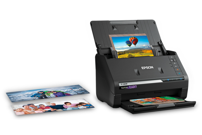 EPSON FastFoto FF-680W Scanner Wireless High-speed Photo Scanning System